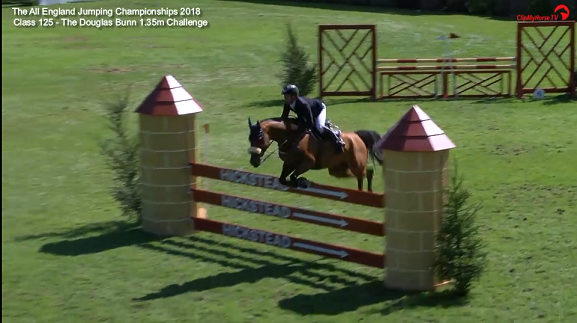 Alfie Bradstock winning the Douglas Bunn 1.35m Challenge 2018