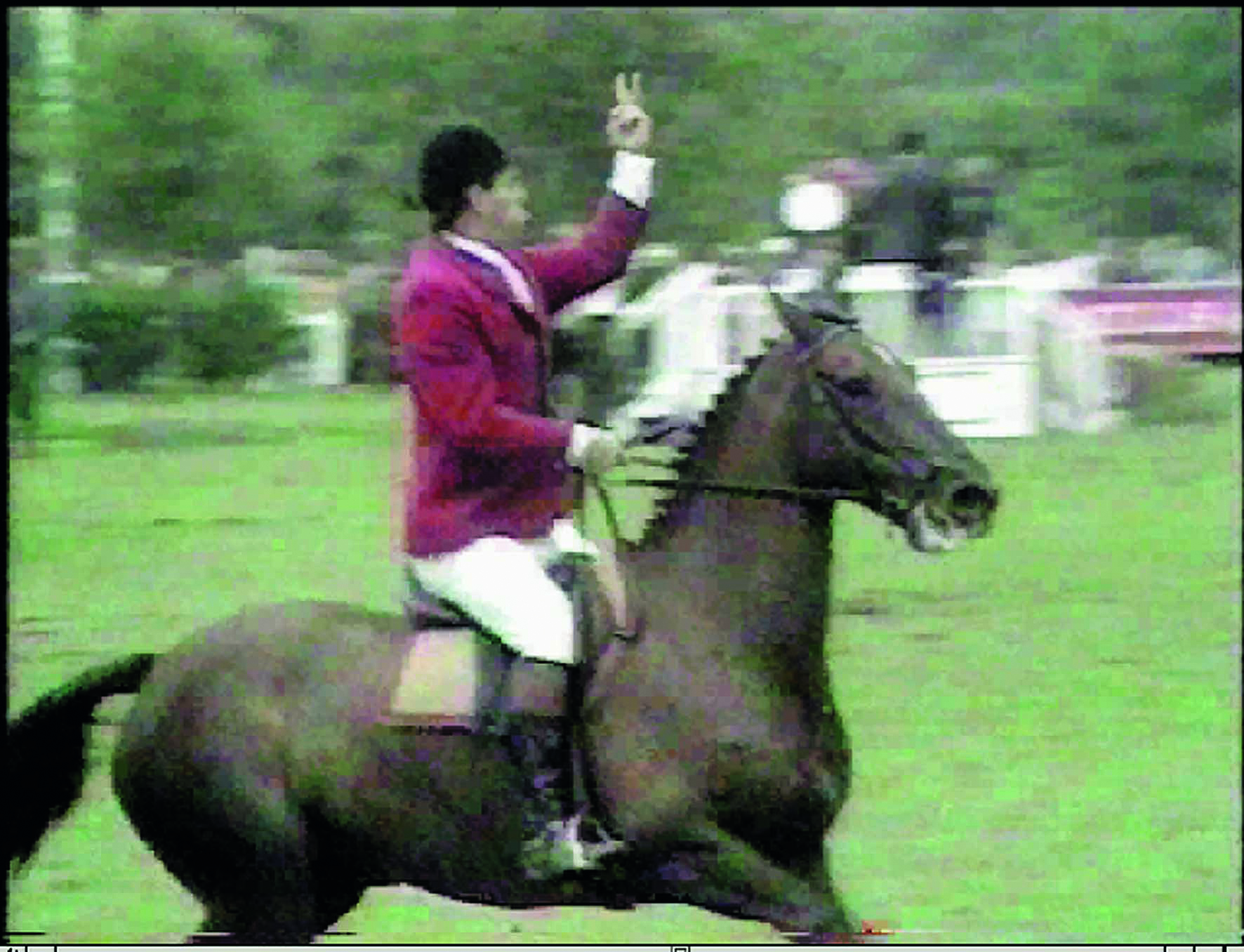 Hickstead Four-Timers: Harvey Smith and the v-sign
