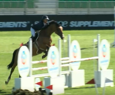 Nicole Pavitt and Commitment win The All England Novice Championship